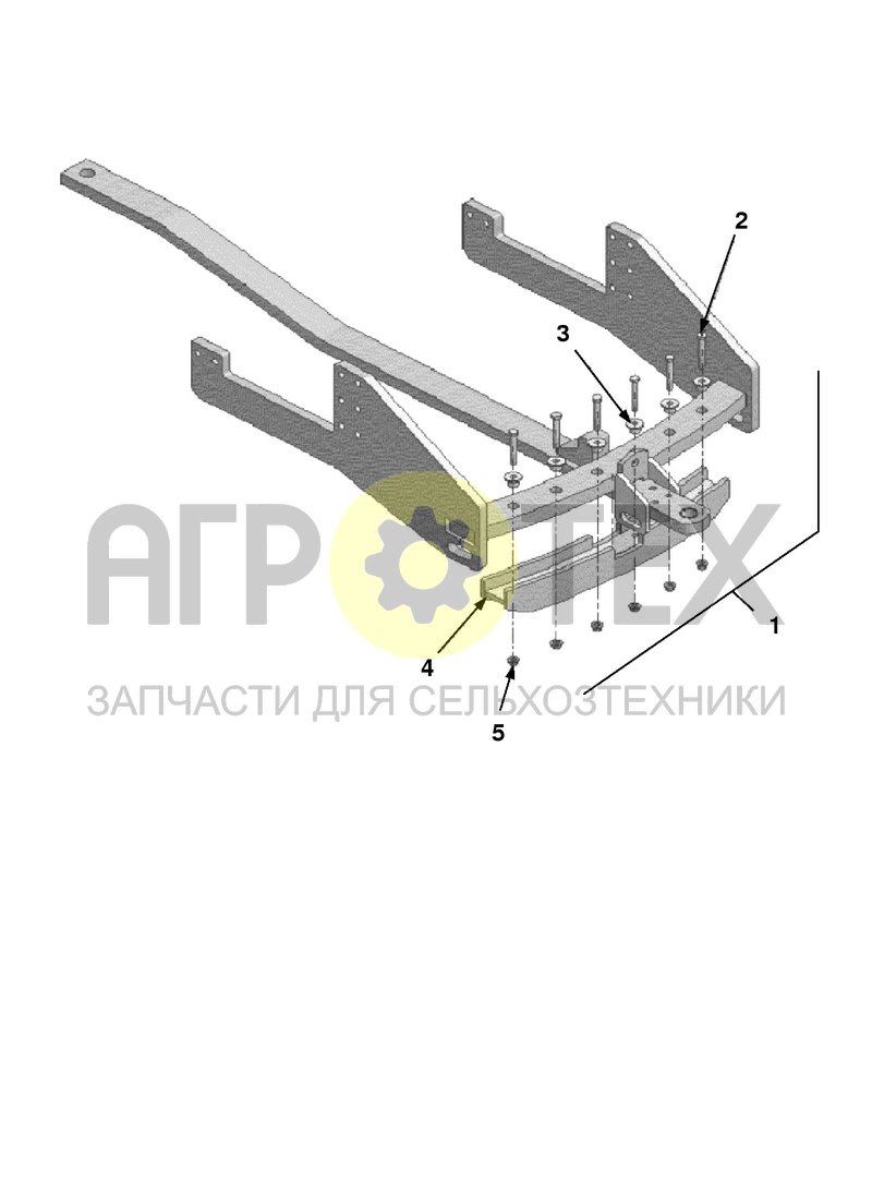 Чертеж Комплект усиленного прицепного устройства (9ATT03a)